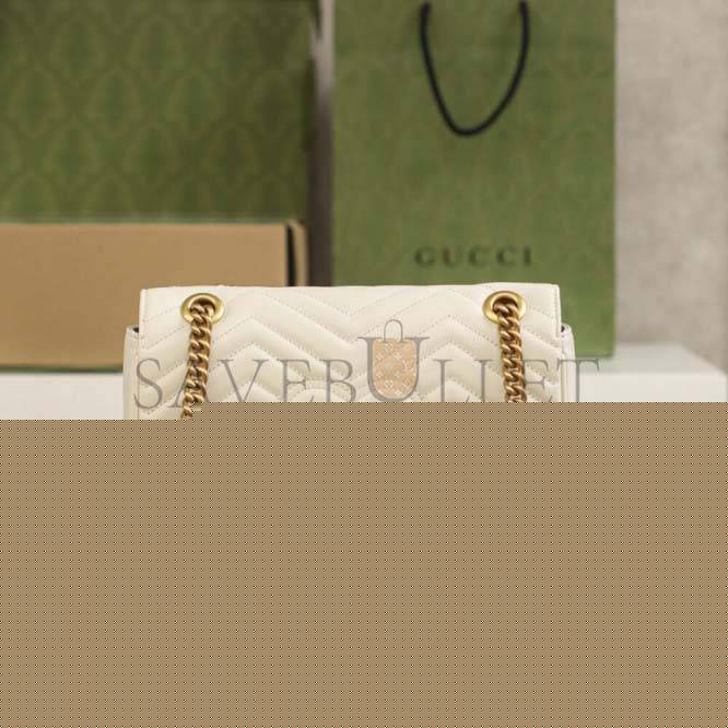 G*u*i marmont small matelasse shoulder bag 443497 (26*15*7cm)